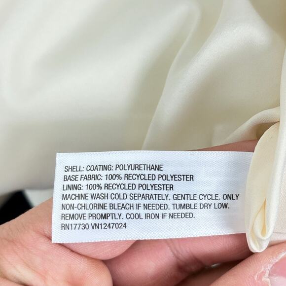 A New Day Womens plus 2X Faux Leather Mini Skirt Cream new lined soft - Picture 6 of 8